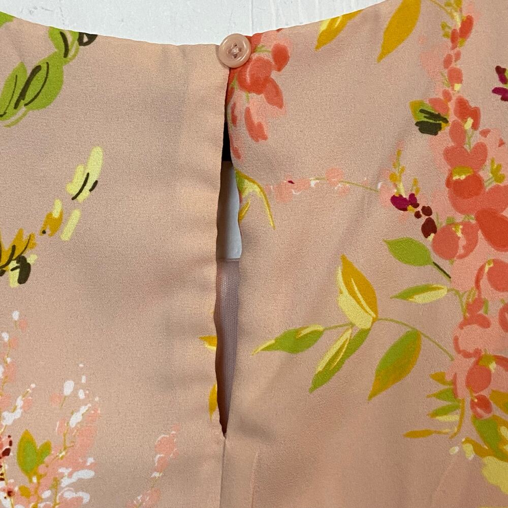 Worthington Women's Georgette Sleeveless Top Rose Smoke Floral Size Large NEW - Picture 8 of 15